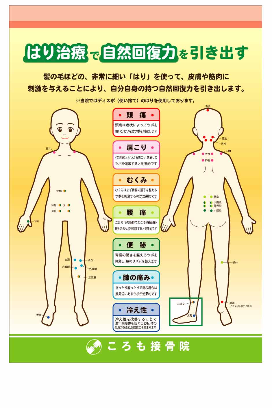 接骨院のB2ポスター